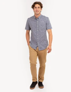 U.S. Polo Assn. YARN DYE DISCHARGED PRINT SHORT SLEEVE SHIRT 8 U.S. Polo Assn. YARN DYE DISCHARGED PRINT SHORT SLEEVE SHIRT -Modern Wear Shop 11A983WU BLCK 67945