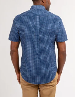 U.S. Polo Assn. DIAMOND PRINT SHORT SLEEVE SHIRT WITH POCKET -Modern Wear Shop 11A985VH CLNV 68123