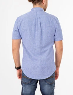 U.S. Polo Assn. TEXTURED WEAVE SHORT SLEEVE SHIRT WITH POCKET -Modern Wear Shop 11A986Z7 BRKB 74245