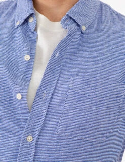 U.S. Polo Assn. TEXTURED WEAVE SHORT SLEEVE SHIRT WITH POCKET -Modern Wear Shop 11A986Z7 BRKB 74246