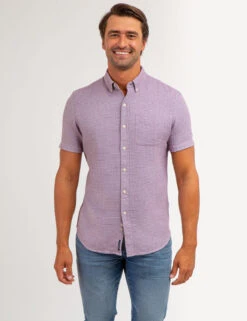 U.S. Polo Assn. TEXTURED WEAVE SHORT SLEEVE SHIRT WITH POCKET