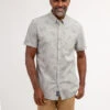 U.S. Polo Assn. FLORAL HEATHER POPLIN SHORT SLEEVE SHIRT -Modern Wear Shop 11A987VD CBSG 68053