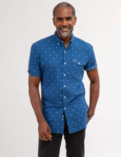 U.S. Polo Assn. DOBBY DOUBLE SIDE PATTERN SHORT SLEEVE SHIRT