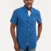 U.S. Polo Assn. HORIZONTAL SLUB SHORT SLEEVE WOVEN SHIRT -Modern Wear Shop 11A998WT CLNV 67831