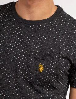 U.S. Polo Assn. POLKA DOT JERSEY T-SHIRT 30 U.S. Polo Assn. POLKA DOT JERSEY T-SHIRT -Modern Wear Shop 11C01704 BKHT 68813
