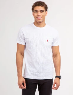 U.S. Polo Assn. POLKA DOT JERSEY T-SHIRT 25 U.S. Polo Assn. POLKA DOT JERSEY T-SHIRT -Modern Wear Shop 11C01704 WHIT 68774