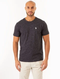 U.S. Polo Assn. SPACE DYE CREW NECK T-SHIRT