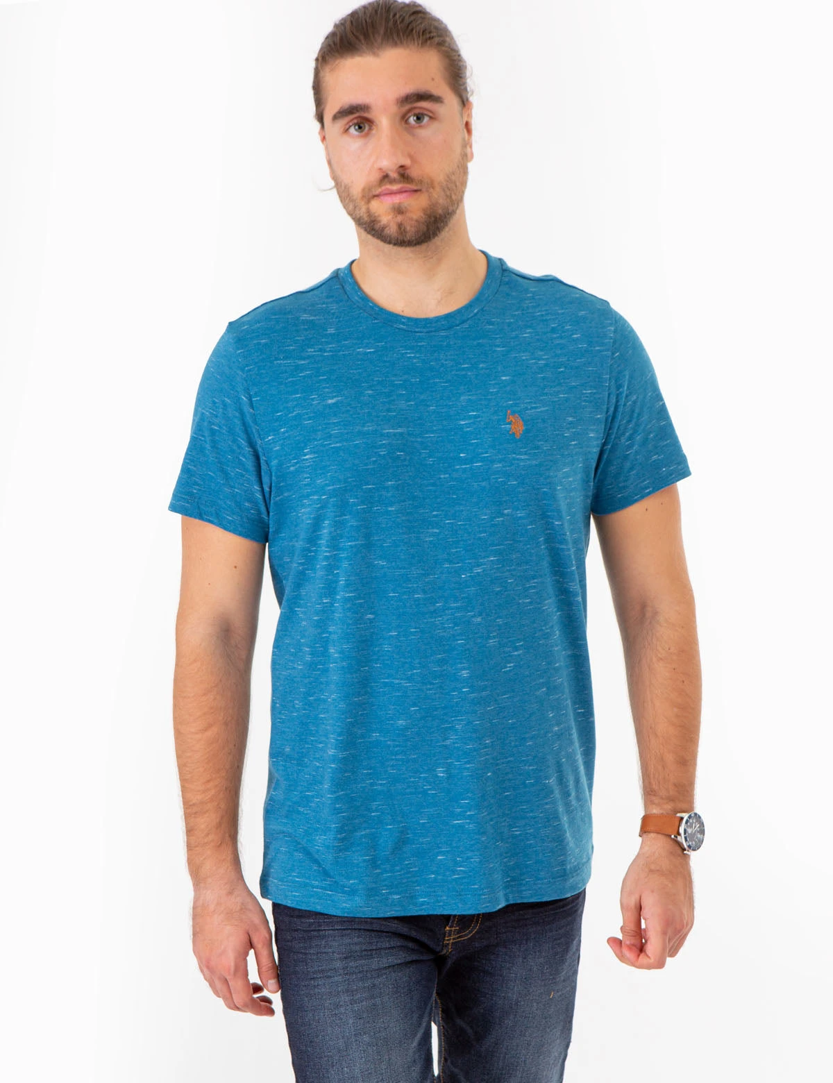 U.S. Polo Assn. SPACE DYE CREW NECK T-SHIRT 10 U.S. Polo Assn. SPACE DYE CREW NECK T-SHIRT - Image 8