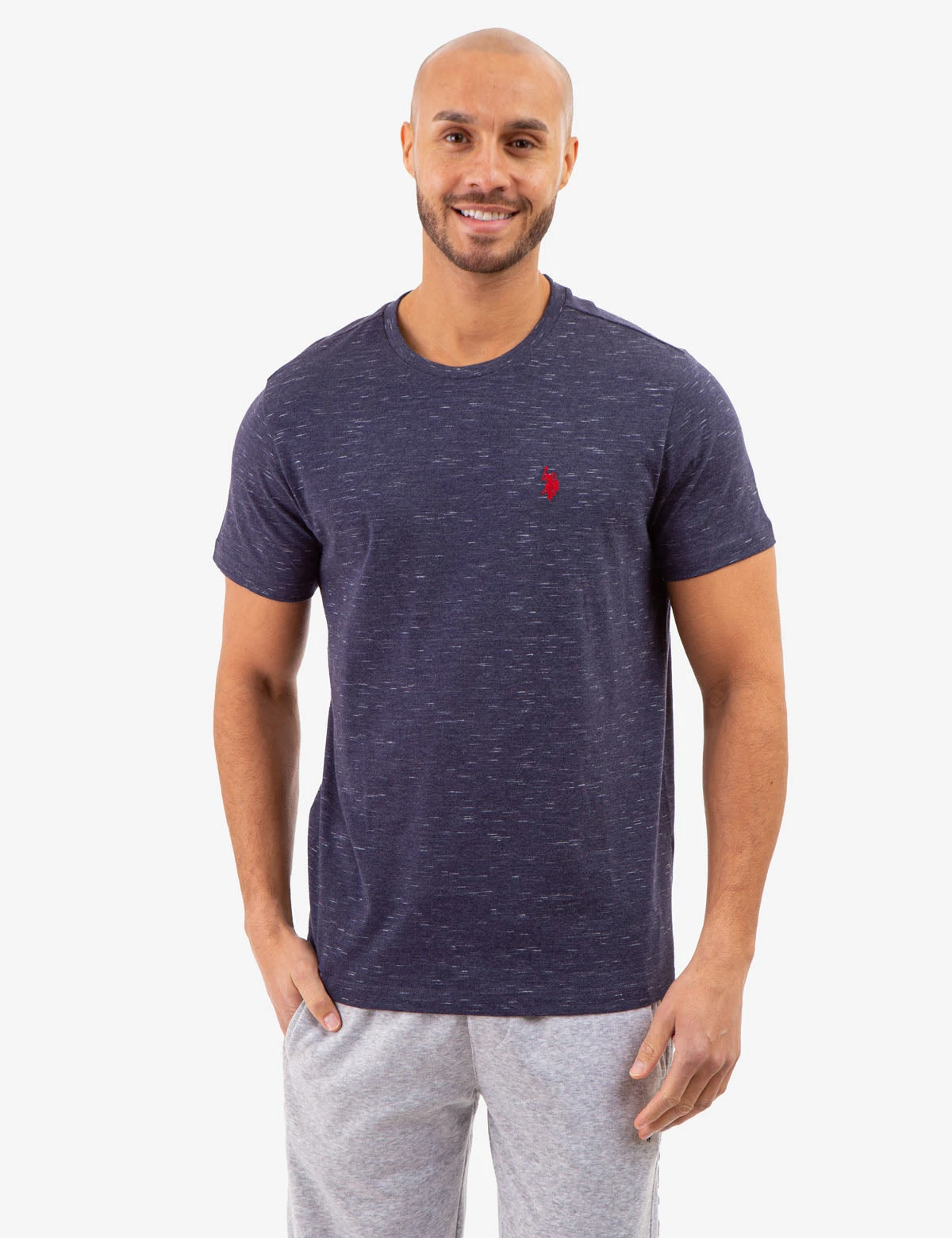 U.S. Polo Assn. SPACE DYE CREW NECK T-SHIRT 7 U.S. Polo Assn. SPACE DYE CREW NECK T-SHIRT - Image 5
