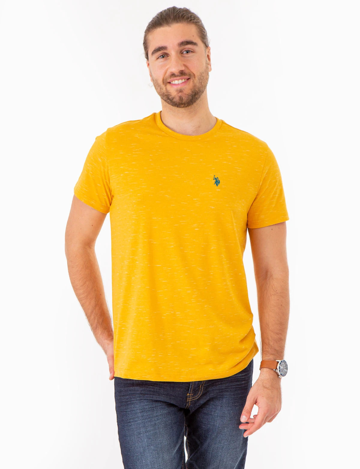 U.S. Polo Assn. SPACE DYE CREW NECK T-SHIRT 14 U.S. Polo Assn. SPACE DYE CREW NECK T-SHIRT - Image 12