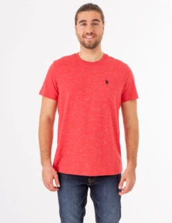 U.S. Polo Assn. SPACE DYE CREW NECK T-SHIRT 37 U.S. Polo Assn. SPACE DYE CREW NECK T-SHIRT -Modern Wear Shop 11C01819 WNTB 74200