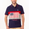U.S. Polo Assn. PRINTED FLAG COLORBLOCK PIQUE POLO SHIRT 1 U.S. Polo Assn. PRINTED FLAG COLORBLOCK PIQUE POLO SHIRT -Modern Wear Shop 11C0323O CLNV 75018
