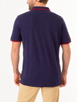 U.S. Polo Assn. PRINTED FLAG COLORBLOCK PIQUE POLO SHIRT -Modern Wear Shop 11C0323O CLNV 75020