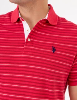 U.S. Polo Assn. YARN DYE BIRDSEYE STRIPE PIQUE POLO SHIRT -Modern Wear Shop 11C0423Z ERED 74084