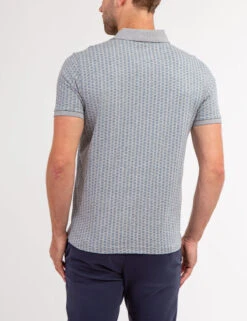 U.S. Polo Assn. ALLOVER PRINTED JERSEY POLO SHIRT -Modern Wear Shop 11C0442W HGRY 68789