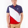 U.S. Polo Assn. DIAGONAL COLORBLOCK POLO SHIRT WITH PIPING
