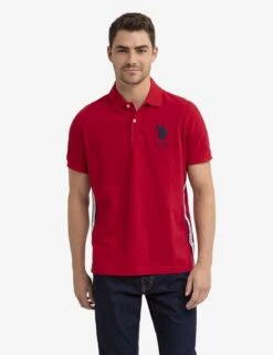 U.S. Polo Assn. GRAPHIC TRIM PIQUE POLO SHIRT -Modern Wear Shop 11C0513O ERED 0027