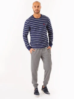 U.S. Polo Assn. YARN DYE STRIPE JERSEY LONG SLEEVE T-SHIRT -Modern Wear Shop 11C08719 CLNV 75174