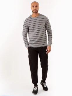 U.S. Polo Assn. YARN DYE STRIPE JERSEY LONG SLEEVE T-SHIRT -Modern Wear Shop 11C08719 CPGY 75261