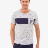 U.S. Polo Assn. ALLOVER USPA PRINT T-SHIRT WITH CHEST POCKET 2 U.S. Polo Assn. ALLOVER USPA PRINT T-SHIRT WITH CHEST POCKET -Modern Wear Shop 11C14104 LTGY 82234