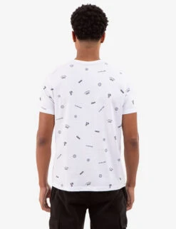 U.S. Polo Assn. ALLOVER USPA PRINT T-SHIRT WITH CHEST POCKET -Modern Wear Shop 11C14104 WHIT 81884