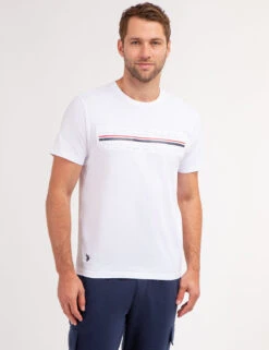 U.S. Polo Assn. EMBOSSED SIGNATURE STRIPE JERSEY T-SHIRT