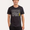 U.S. Polo Assn. USPA SPORT GRAPHIC JERSEY T-SHIRT -Modern Wear Shop 11C14404 BLCK 67581