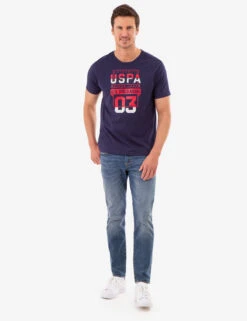 U.S. Polo Assn. USPA STACKED GRAPHIC JESERY T-SHIRT -Modern Wear Shop 11C14804 CLNV 82544