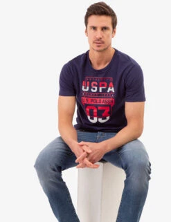 U.S. Polo Assn. USPA STACKED GRAPHIC JESERY T-SHIRT -Modern Wear Shop 11C14804 CLNV 82545