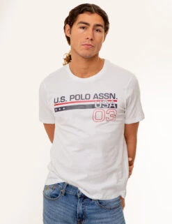 U.S. POLO ASSN. USA GRAPHIC T-SHIRT 9 U.S. POLO ASSN. USA GRAPHIC T-SHIRT -Modern Wear Shop 11C15504 WHIT 85956