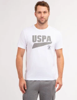 U.S. Polo Assn. CONTRAST HEATHER USPA GRAPHIC T-SHIRT 12 U.S. Polo Assn. CONTRAST HEATHER USPA GRAPHIC T-SHIRT -Modern Wear Shop 11C15704 WHIT 69234