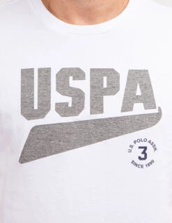 U.S. Polo Assn. CONTRAST HEATHER USPA GRAPHIC T-SHIRT 14 U.S. Polo Assn. CONTRAST HEATHER USPA GRAPHIC T-SHIRT -Modern Wear Shop 11C15704 WHIT 69239