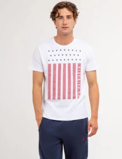 U.S. POLO ASSN. VERTICAL FLAG JERSEY T-SHIRT