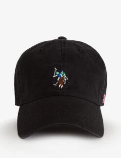 U.S. Polo Assn. MENS MULTICOLOR CENTER LOGO HAT -Modern Wear Shop 11C271AA BLCK front