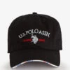 U.S. Polo Assn. MENS CENTER LOGO TWILL HAT -Modern Wear Shop 11C273AA BLCK front
