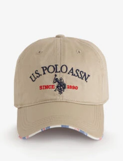 U.S. Polo Assn. MENS CENTER LOGO TWILL HAT -Modern Wear Shop 11C273AA STNE front