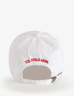 U.S. Polo Assn. MENS USPA SCRIPT TWILL HAT -Modern Wear Shop 11C275AA WHIT back