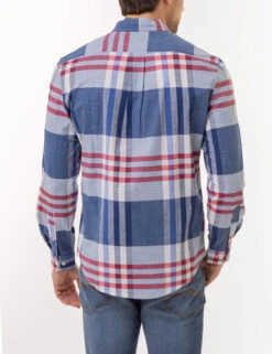 U.S. Polo Assn. LARGE PLAID LONG SLEEVE WOVEN SHIRT -Modern Wear Shop 11C321VP CLNV 2999
