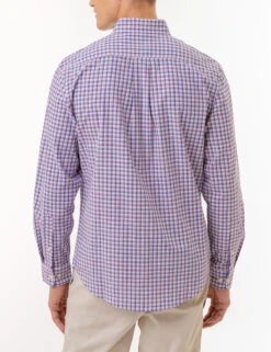 U.S. Polo Assn. PLAID LONG SLEEVE WOVEN SHIRT WITH POCKET -Modern Wear Shop 11C322VP BLRF 2810
