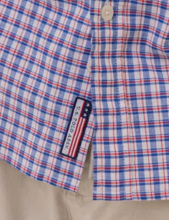 U.S. Polo Assn. PLAID LONG SLEEVE WOVEN SHIRT WITH POCKET -Modern Wear Shop 11C322VP BLRF 2813