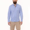 U.S. Polo Assn. DOT PRINT ROYAL OXFORD LONG SLEEVE SHIRT