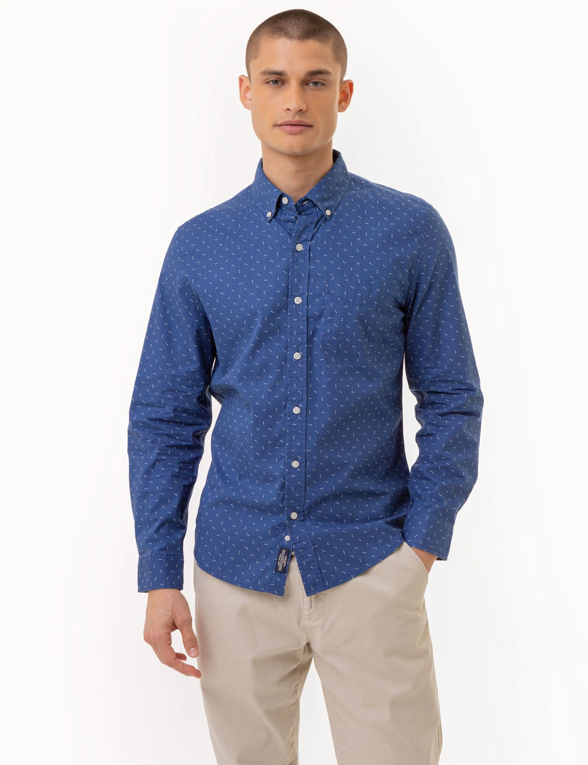 U.S. Polo Assn. DART PRINT LONG SLEEVE POPLIN SHIRT 3 U.S. Polo Assn. DART PRINT LONG SLEEVE POPLIN SHIRT