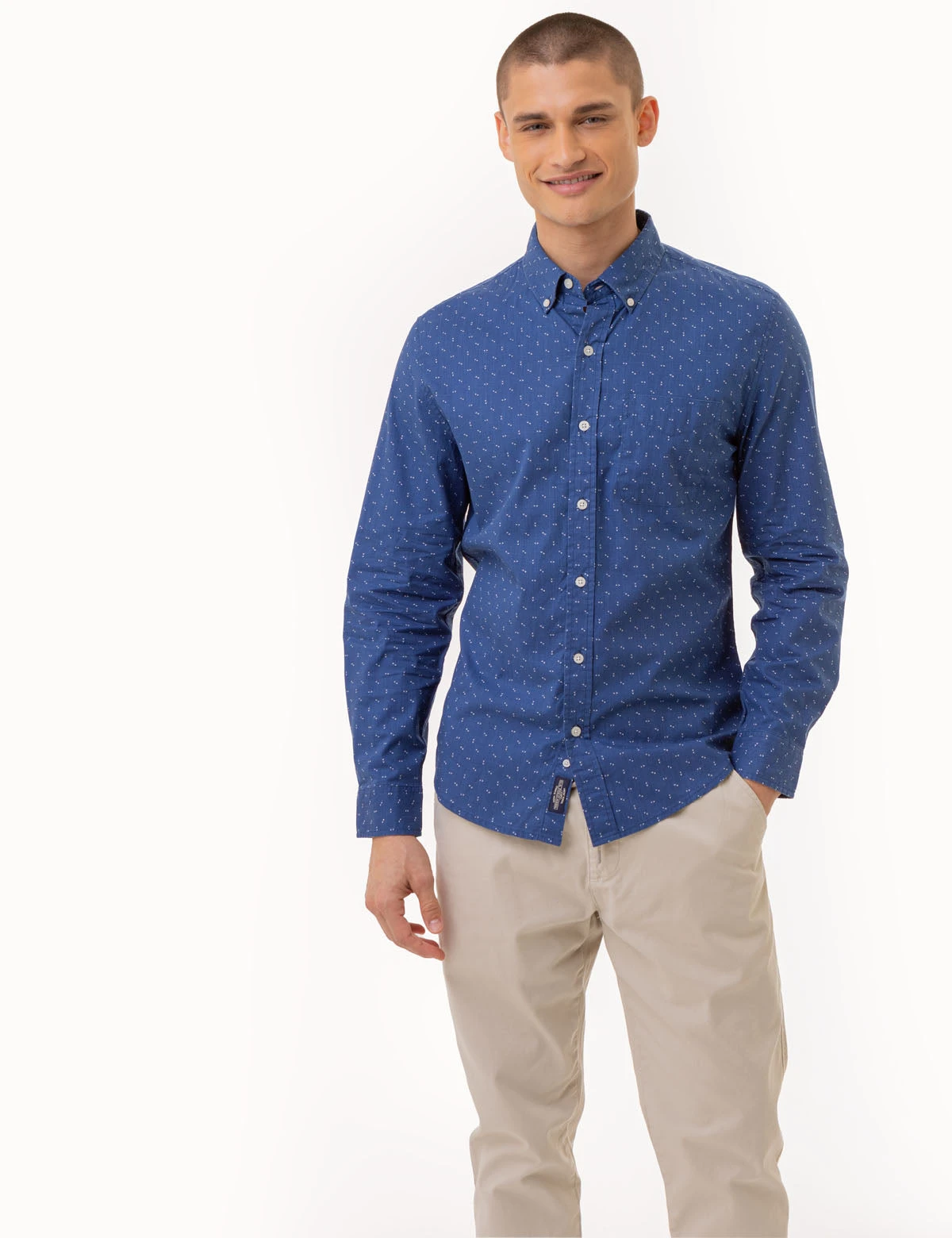 U.S. Polo Assn. DART PRINT LONG SLEEVE POPLIN SHIRT 7 U.S. Polo Assn. DART PRINT LONG SLEEVE POPLIN SHIRT - Image 5