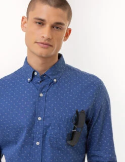 U.S. Polo Assn. DART PRINT LONG SLEEVE POPLIN SHIRT 10 U.S. Polo Assn. DART PRINT LONG SLEEVE POPLIN SHIRT -Modern Wear Shop 11C330VH CLNV 2855