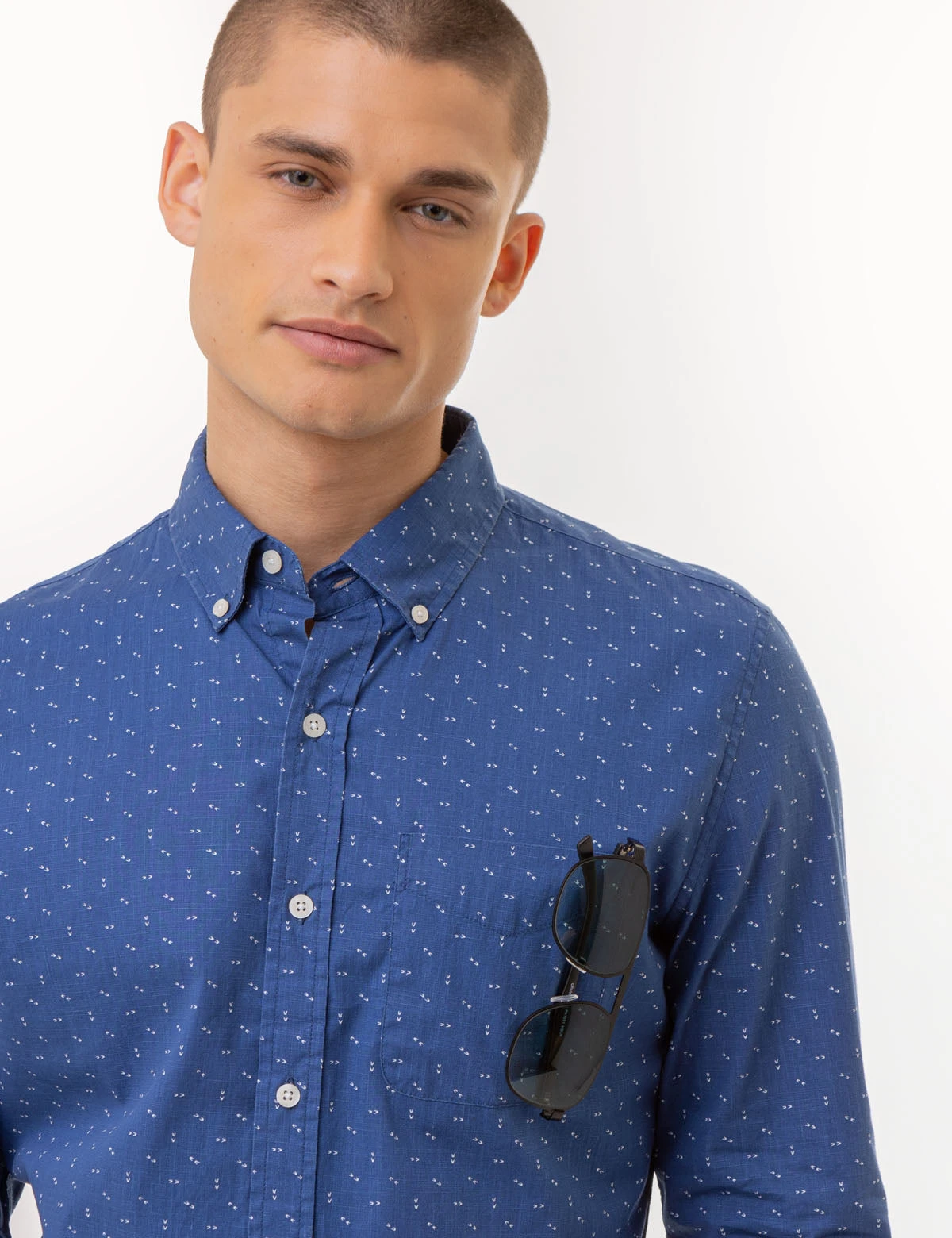 U.S. Polo Assn. DART PRINT LONG SLEEVE POPLIN SHIRT 6 U.S. Polo Assn. DART PRINT LONG SLEEVE POPLIN SHIRT - Image 4