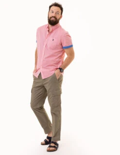 U.S. Polo Assn. SLUB POPLIN WOVEN SHIRT WITH CONTRAST FACING -Modern Wear Shop 11C333V3 RGRD 1726