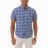 U.S. Polo Assn. PLAID SLUB POPLIN SHORT SLEEVE SHIRT -Modern Wear Shop 11C334VQ CLNV 2236