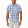U.S. Polo Assn. PLAID SHORT SLEEVE POPLIN SHIRT WITH POCKET -Modern Wear Shop 11C338VX WNBL 2208