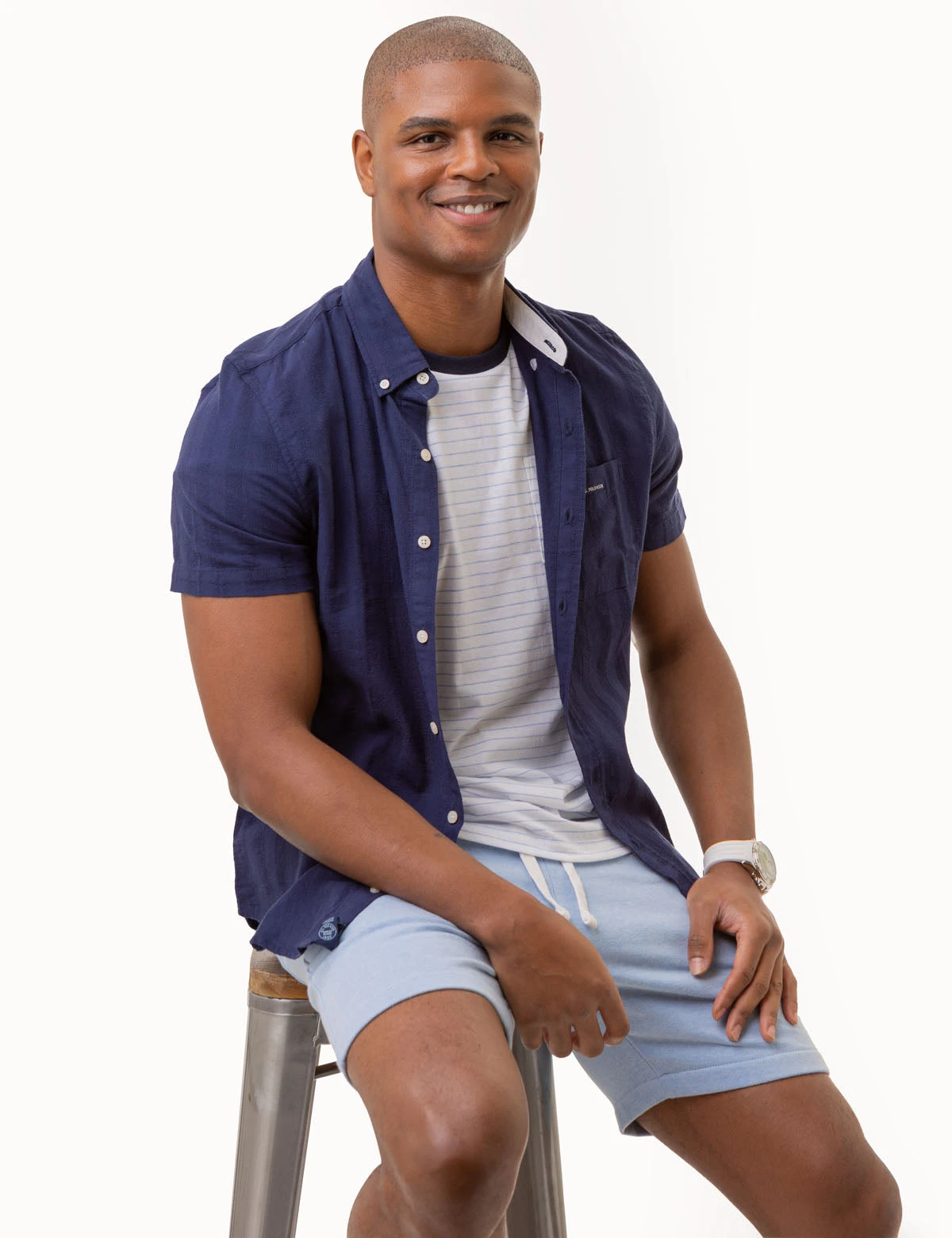 U.S. Polo Assn. SHORT SLEEVE YARN DYE DOBBY WOVEN SHIRT 8 U.S. Polo Assn. SHORT SLEEVE YARN DYE DOBBY WOVEN SHIRT - Image 6