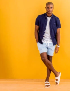 U.S. Polo Assn. SHORT SLEEVE YARN DYE DOBBY WOVEN SHIRT